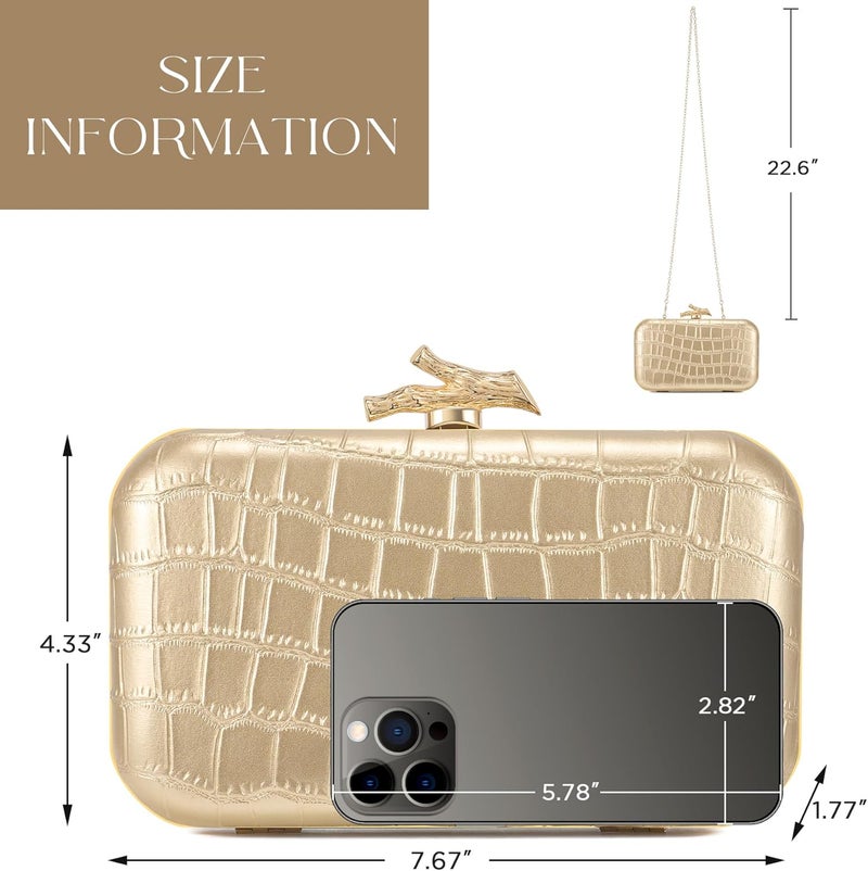 CHUNLI Clutch Purses for Women Evening/Wedding Chic Woven Bag Formal PU Leather Purse Designer Handbags for Women - Image 5